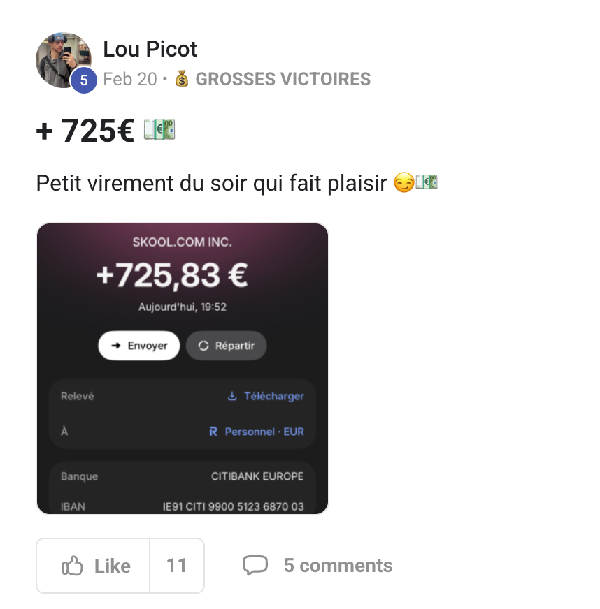 Lou Picot - 725 euros - Grosse Victoire Digital Circle